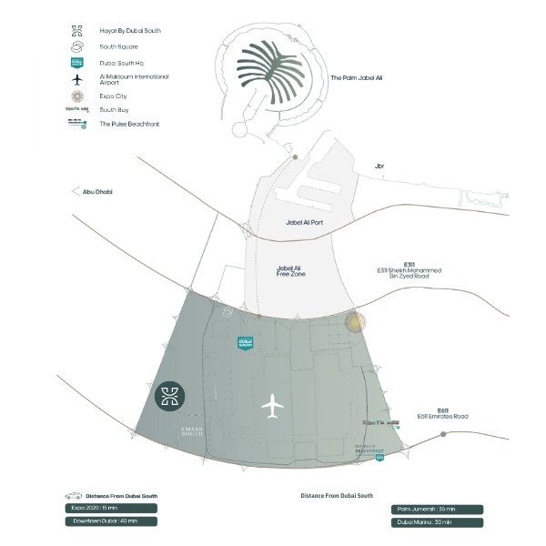 Hayat Phase 3 By Dubai South Location