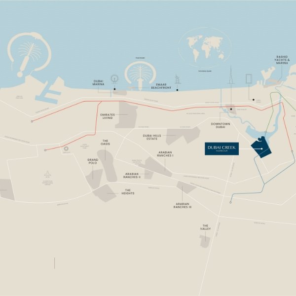 Rosehill By Emaar Location