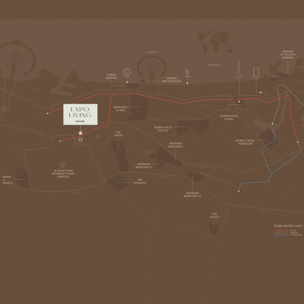 Terra Gardens at Expo Living by Emaar Location